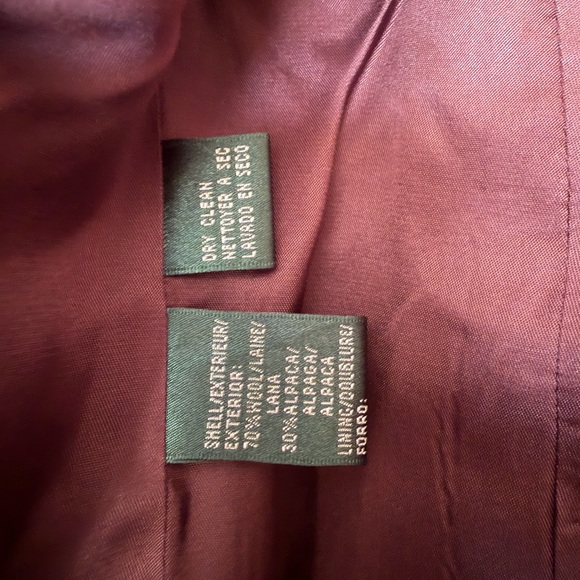 Equestrian Size 8 Ralph Lauren Brown Plaid Wool and Alpaca Blazer - Picture 6 of 8